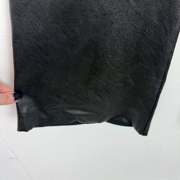 Commando Faux Leather Flare Leggings Hi-Rise Black Size Medium M EUC - Picture 6 of 13